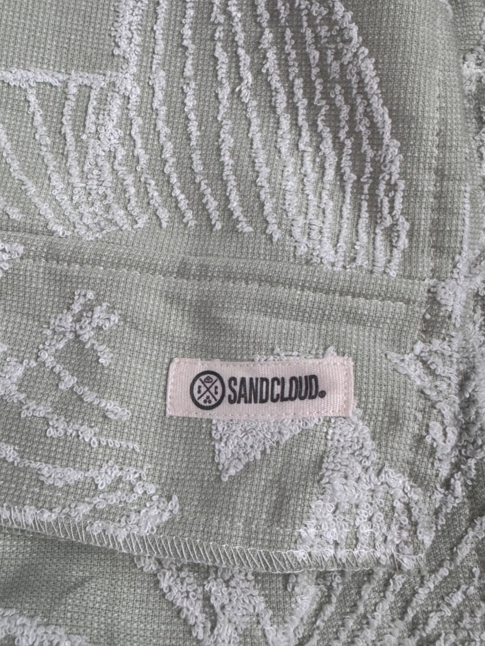 Sand Cloud Sage Green 100% Organic Cotton Lace Up Beach Swim Cover Up OS Poncho - Picture 10 of 10